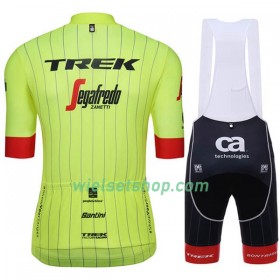 Fietskleding Dames (Fietsshirt + Korte Koersbroek) 2018 Trek-Segafredo N002